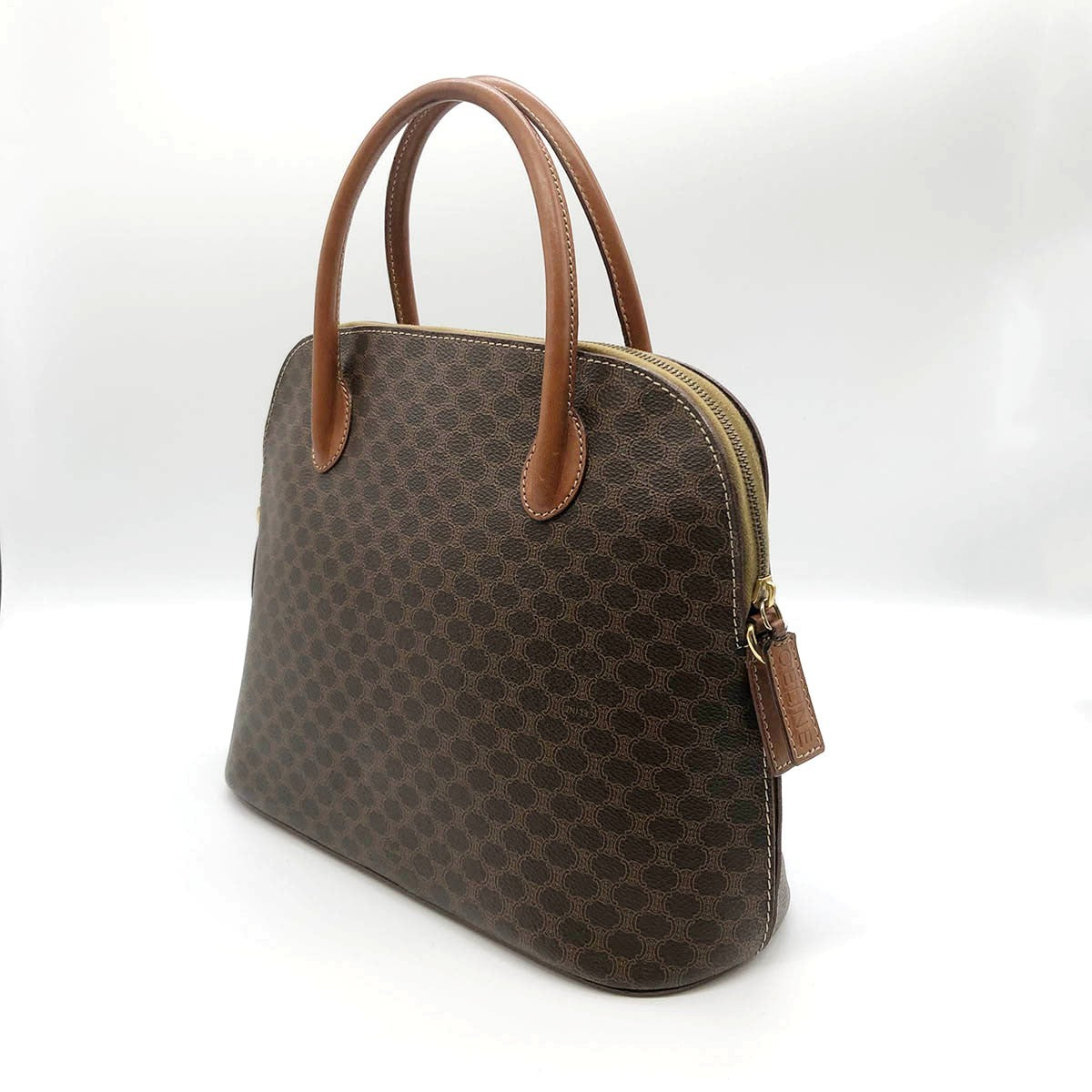 Celine M94 Handbag in Brown Macadam PVC
