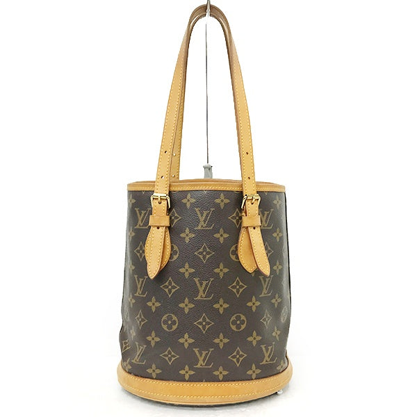 Louis Vuitton Bucket PM/M42238 Monogram Tote Bag/Shoulder Bag, Non-sticky