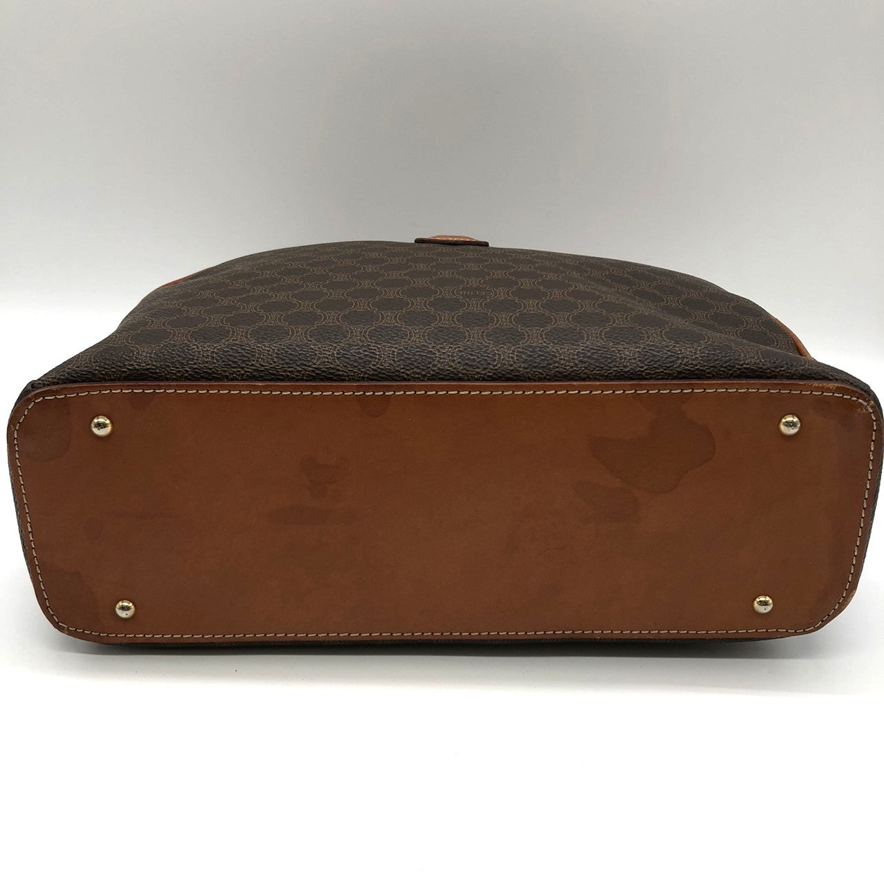 Celine MC96 Macadam Handbag in Brown PVC and Leather