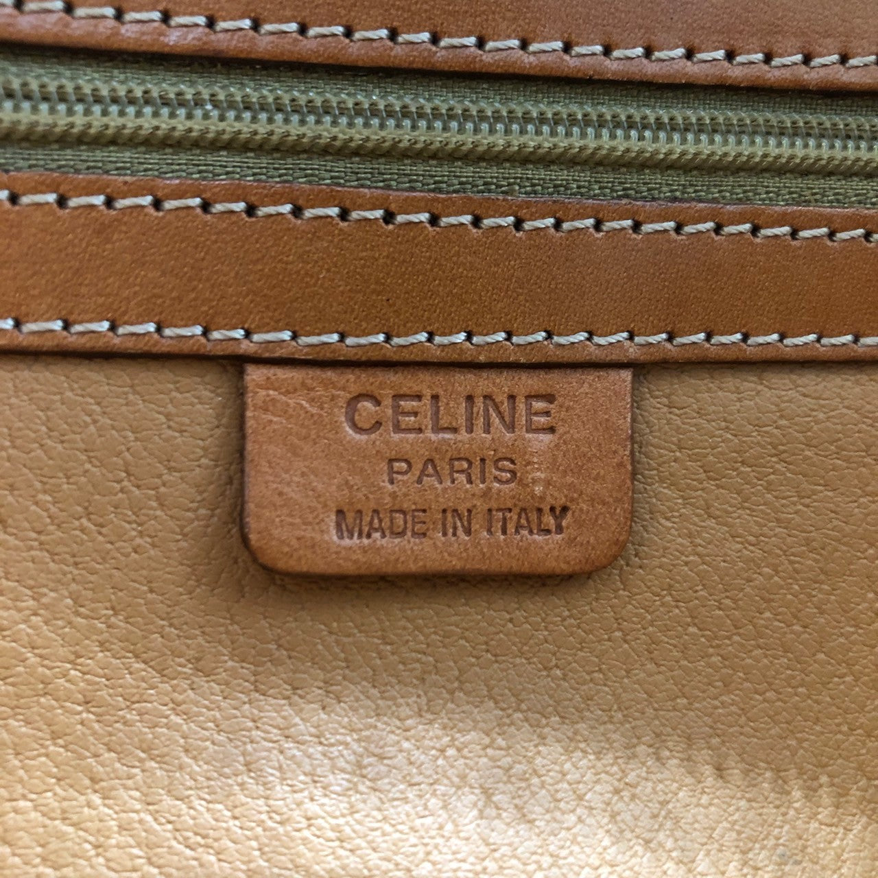 Celine MC96 Macadam Handbag in Brown PVC and Leather