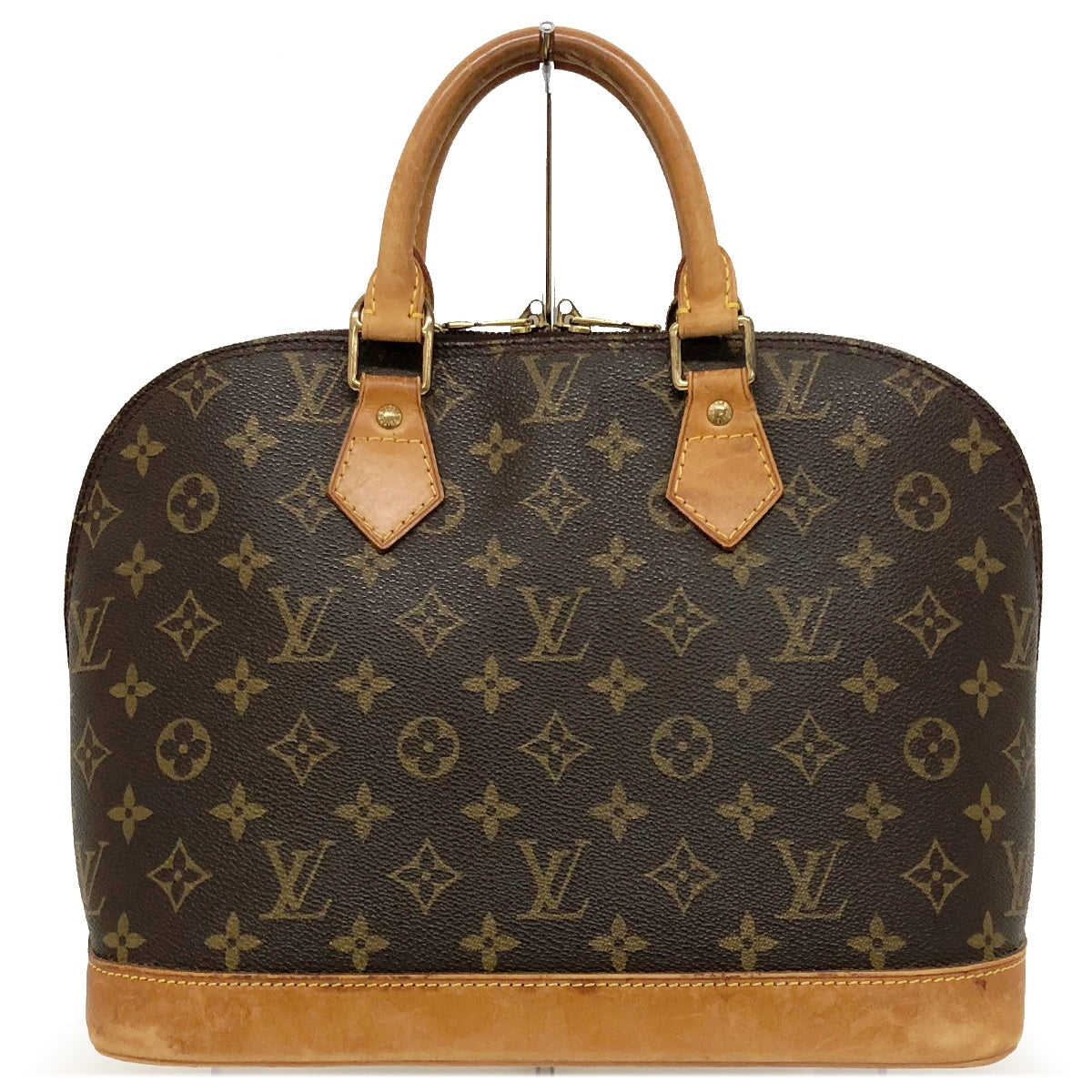 Louis Vuitton Alma (old) Monogram Handbag, Brown PVC/Leather, M51130
