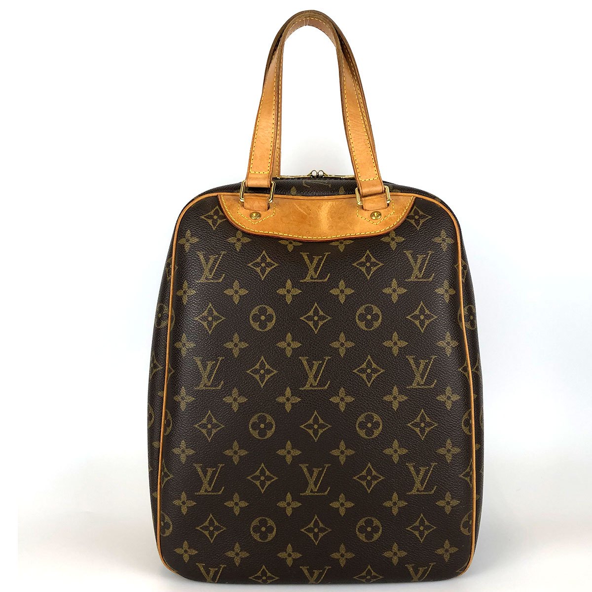 Louis Vuitton Excursion M41450 Shoe Bag, Monogram Canvas/Nubuck Leather, Brown, Sports Bag, Unisex, for Men and Women