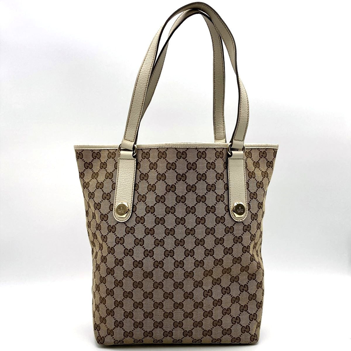 Gucci 153009 Shoulder Bag Tote Bag GG Canvas Brown