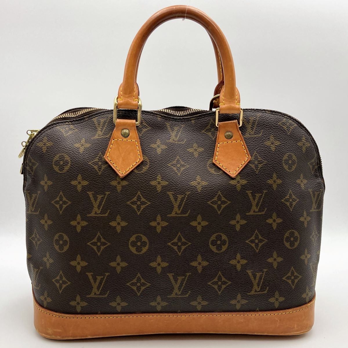 Louis Vuitton M51130 Alma Handbag Monogram Canvas Brown