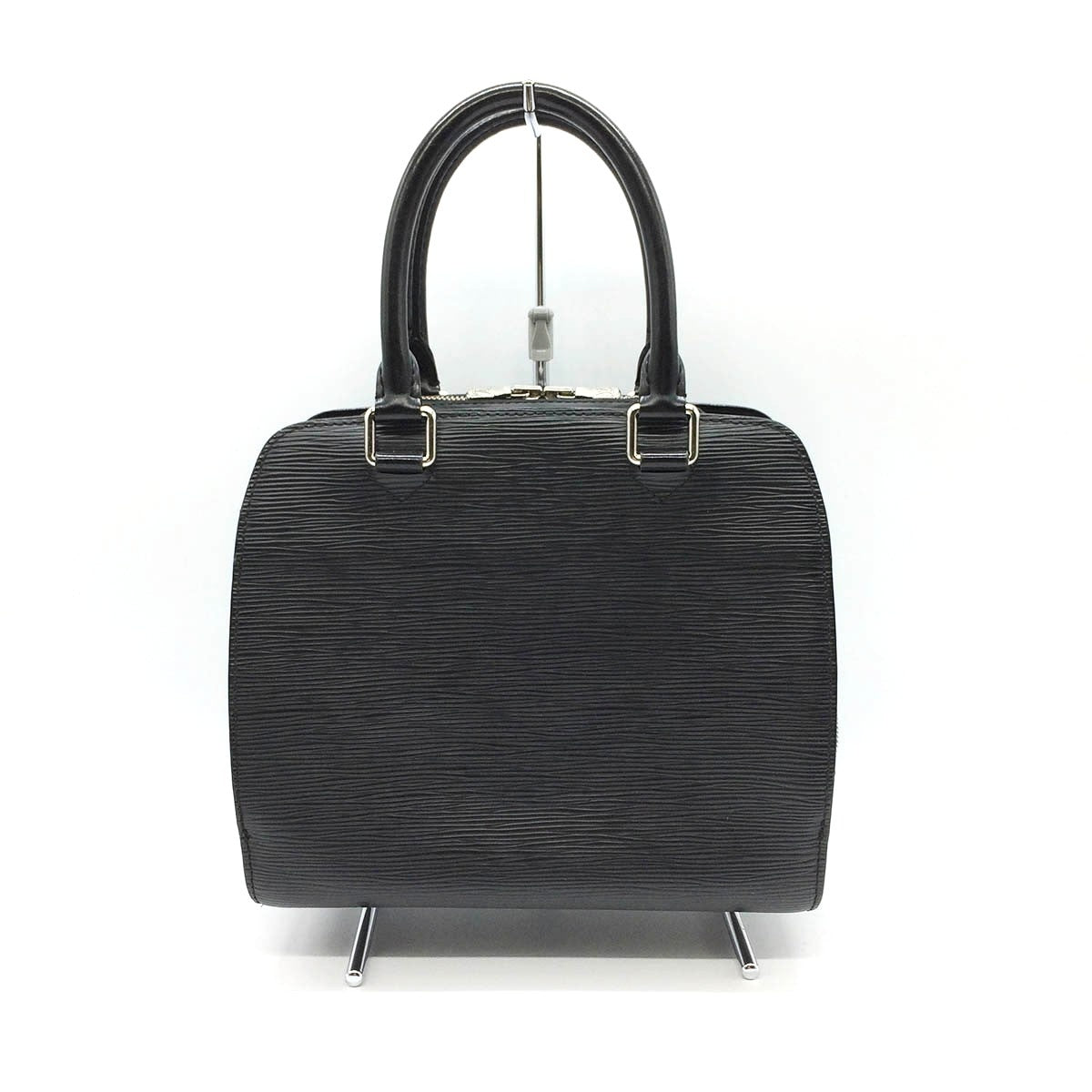 Louis Vuitton M52772 Pont Neuf Epi Handbag in Black with Silver Hardware