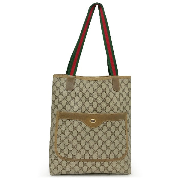 Gucci Tote Bag, Old Gucci Vintage Sherry Line GG Supreme 56/02