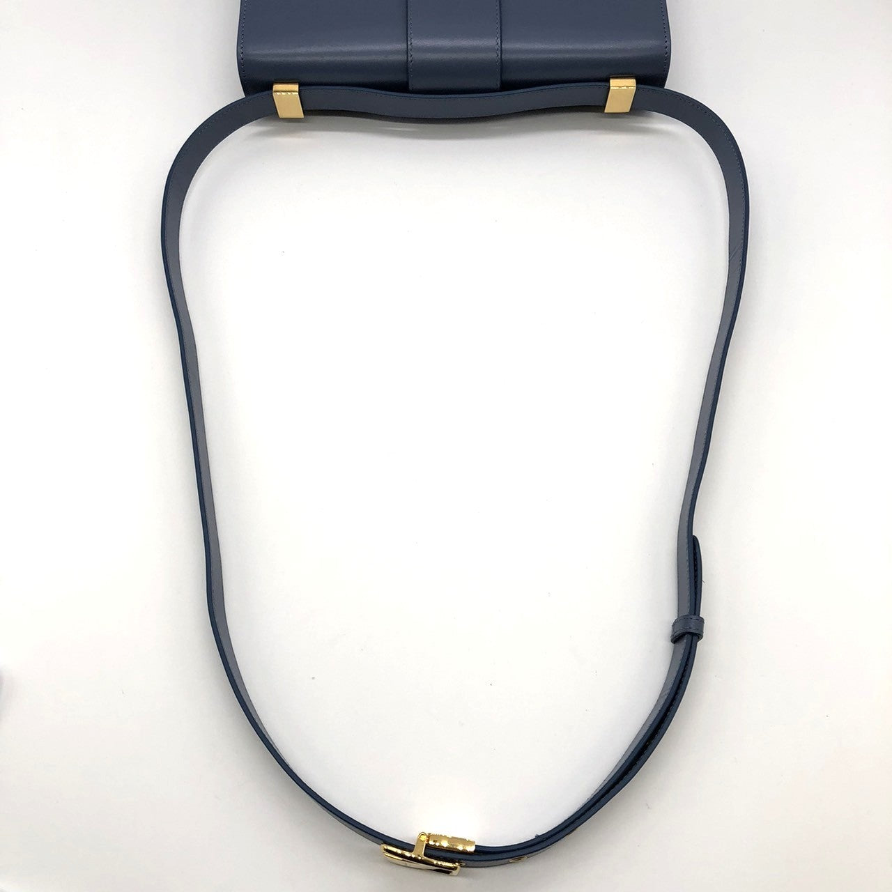 Christian Dior 30 Montaigne Crossbody Shoulder Bag in Blue Leather