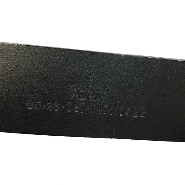 Gucci G Logo Belt, 62cm-67cm, Black Leather with Gold Hardware, Women's, 037, 1476, 1422