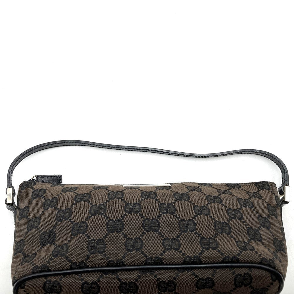 Gucci 002058 Pouch Accessory Pouch GG Canvas Brown/Black