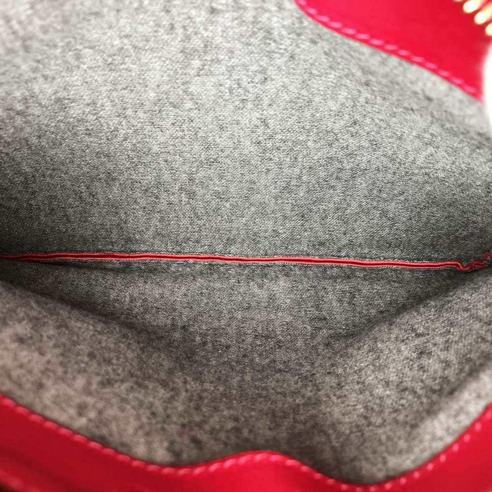 Celine Trio Shoulder Bag 0154, Crossbody, Dark Pink and Red Leather, High-End Brand