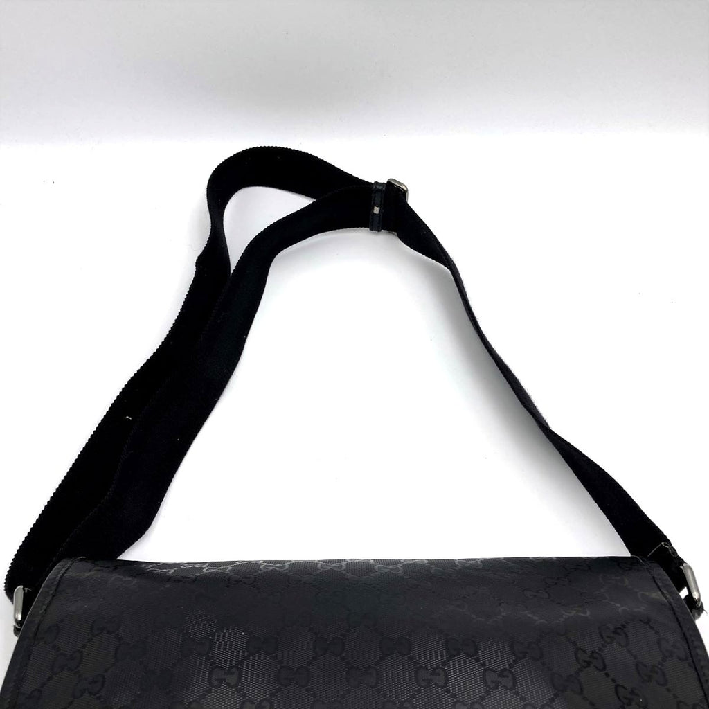 Gucci 201732 Shoulder Bag GG Imprime Black