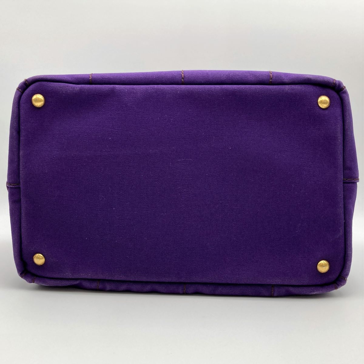 Prada BN1872 Canapa Large Tote Bag Handbag in Denim Purple