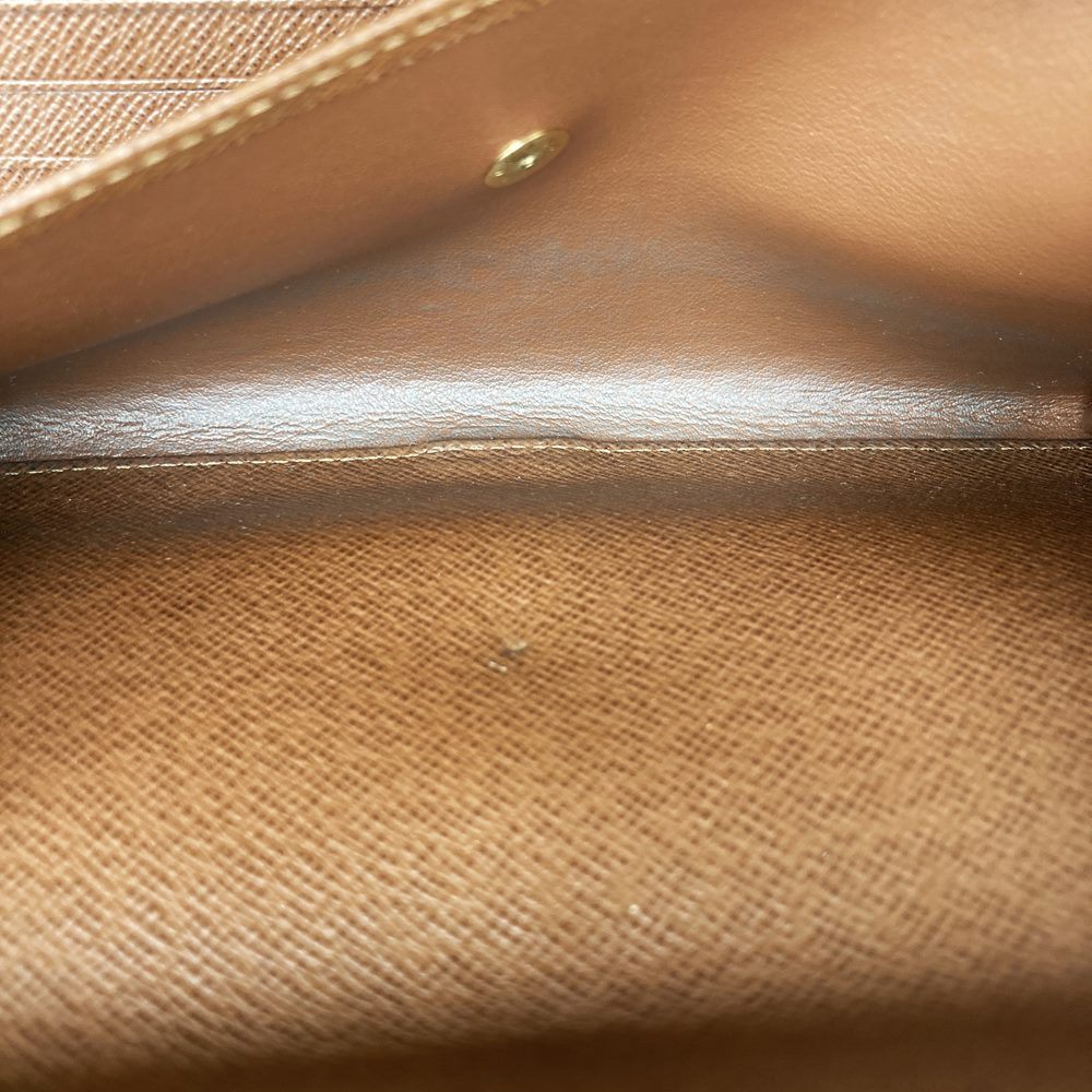 Louis Vuitton Portefeuille International M61217 Long Wallet in Monogram Canvas, Brown
