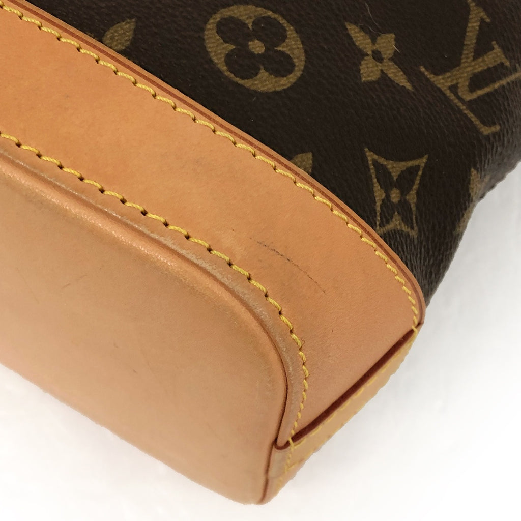 Louis Vuitton M40102 Lockit Monogram Handbag in Brown Monogram Canvas/Leather