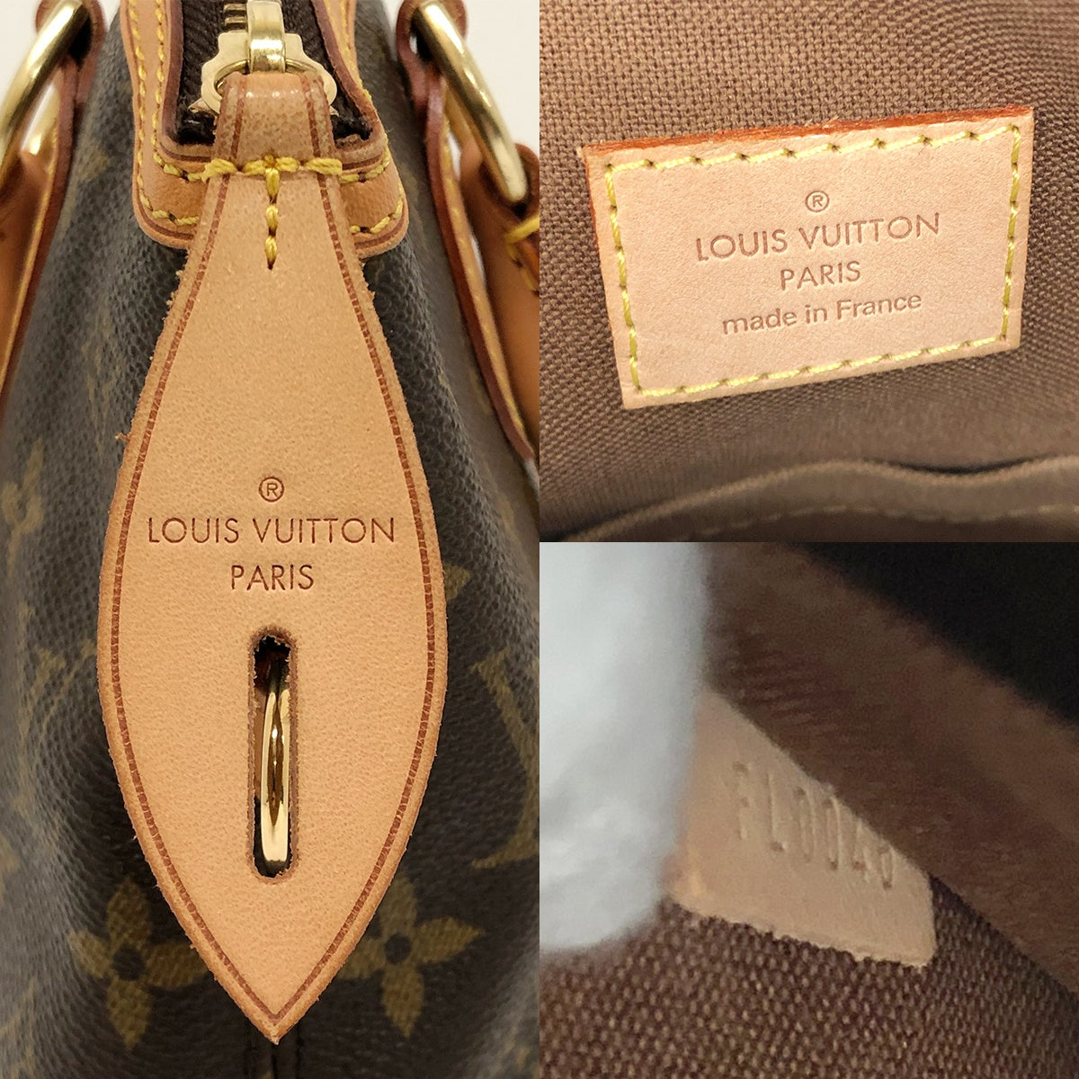 Louis Vuitton M40102 Lockit Monogram Handbag in Brown Monogram Canvas/Leather