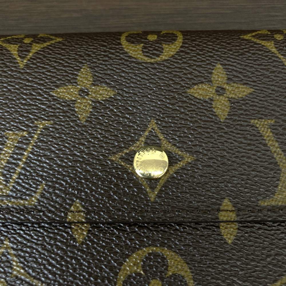 Louis Vuitton Portefeuille International M61217 Long Wallet in Monogram Canvas, Brown