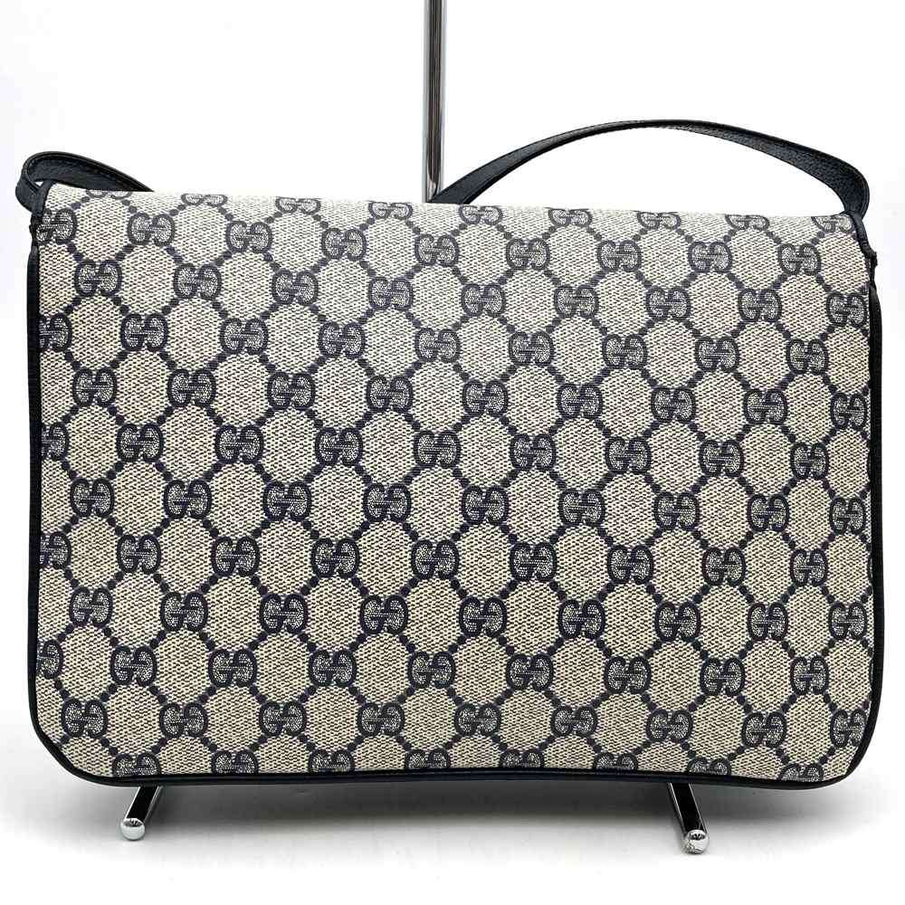 Gucci 904 02 025 Shoulder Bag, Crossbody, Vintage GG Supreme Canvas, Navy Blue