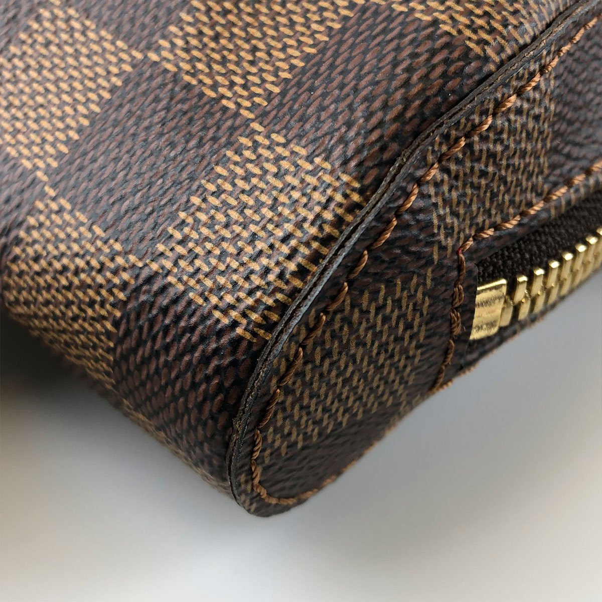 Louis Vuitton N51994 Geronimos Waist Bag, Damier Canvas/Nylon, Brown, Shoulder Bag, Gold Hardware, Unisex