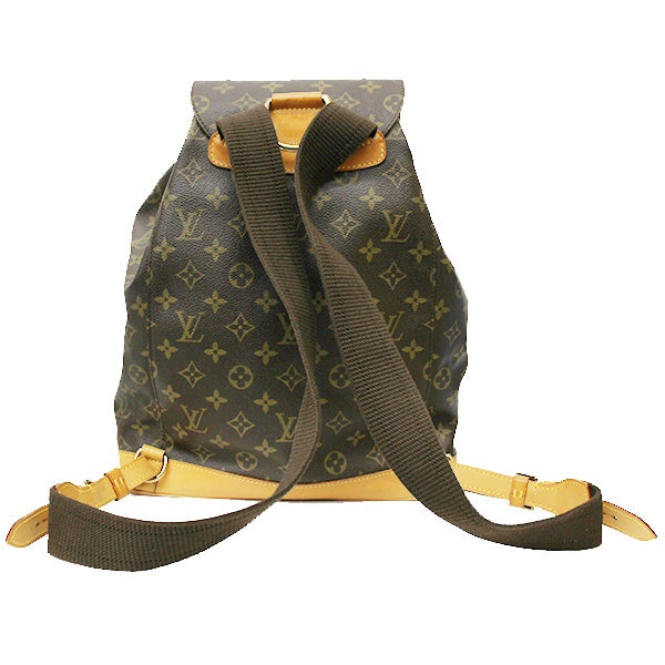 Pre-owned Louis Vuitton M51135/Montsouris Backpack/Daypack in Brown Monogram Canvas.