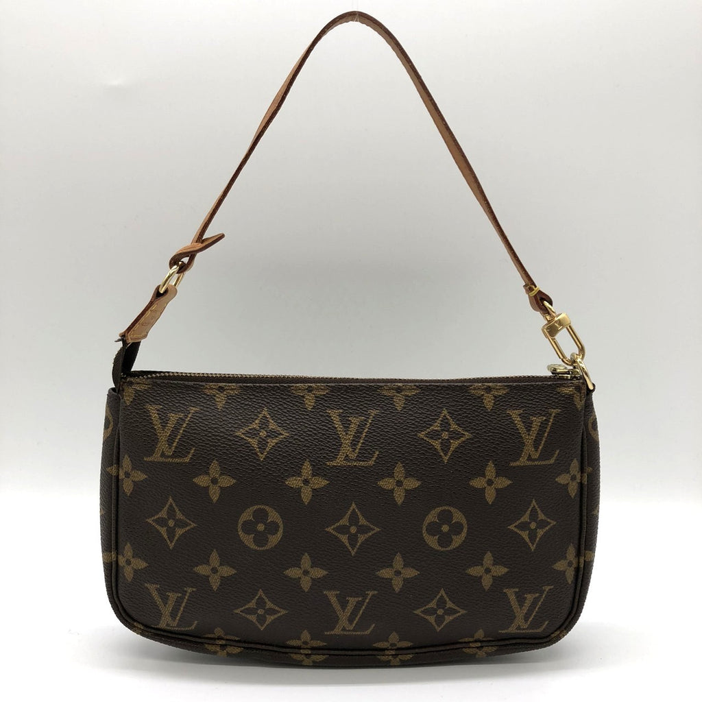 Louis Vuitton M51980 Pochette Accessoires Handbag in Brown Monogram Canvas/Leather