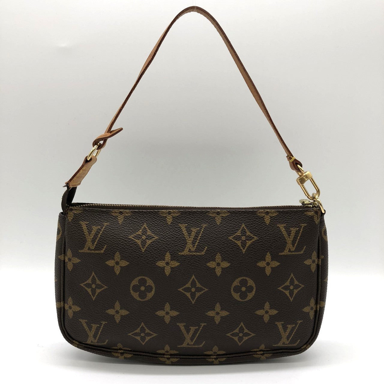 Louis Vuitton M51980 Pochette Accessoires Handbag in Brown Monogram Canvas/Leather