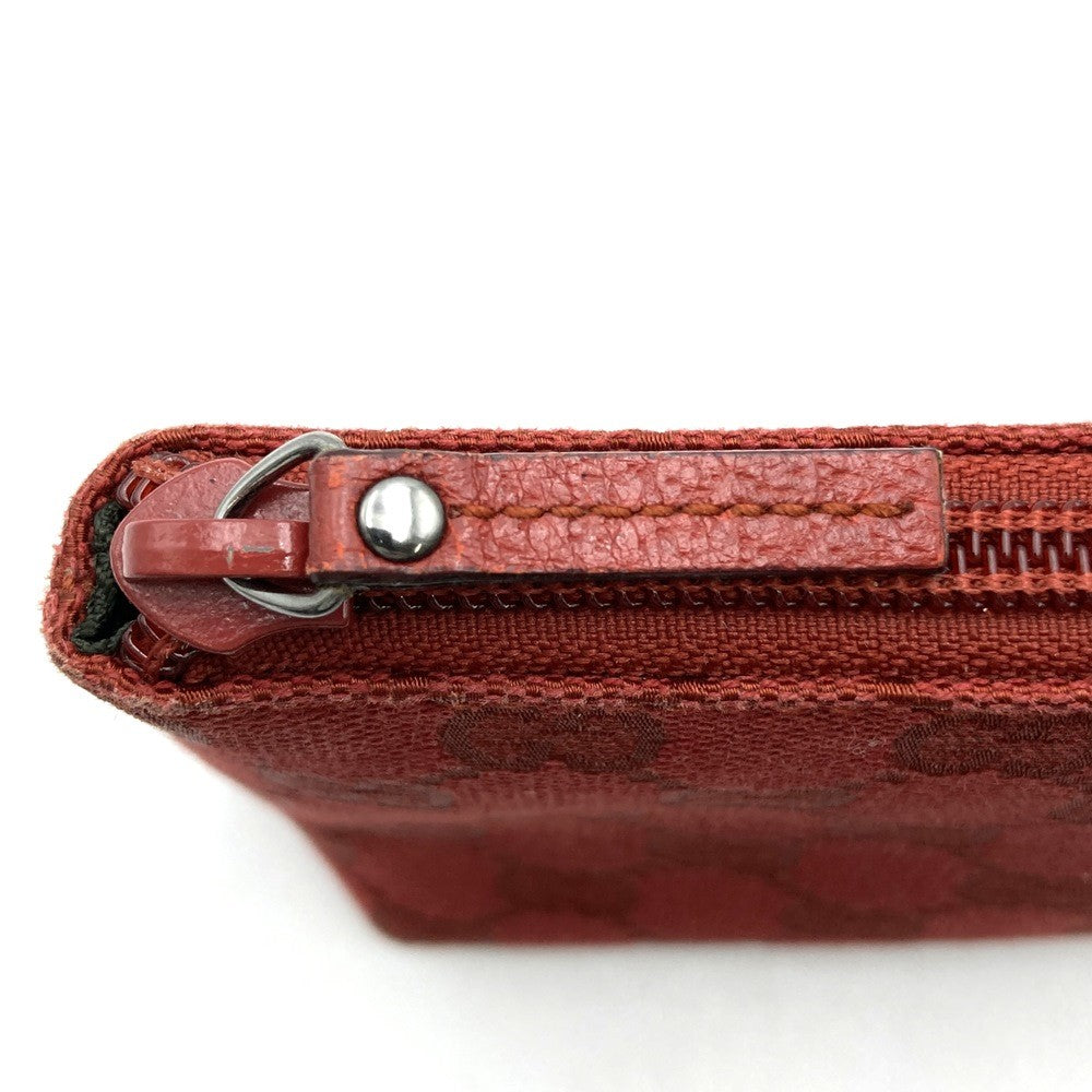 Gucci 115237 Pouch, Accessory Case, Makeup Pouch, Cosmetic Case, GG Canvas, Red