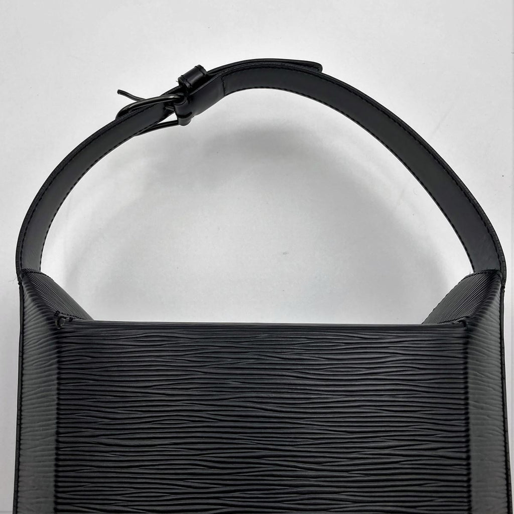 Louis Vuitton M80161/Sac Sau Epi Noir Handbag in Black Leather