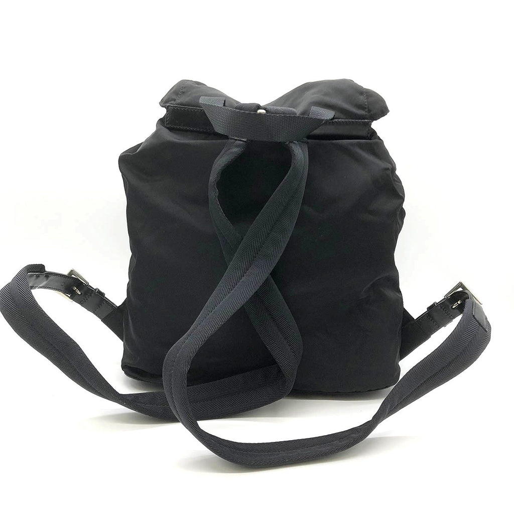 Prada backpack in nylon, black, unisex.