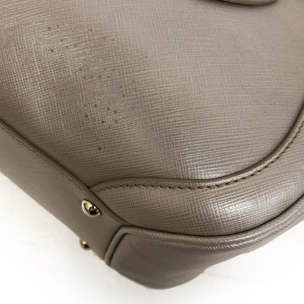 Salvatore Ferragamo shoulder bag in metallic silver and gray leather, DH-21 A234, for women.