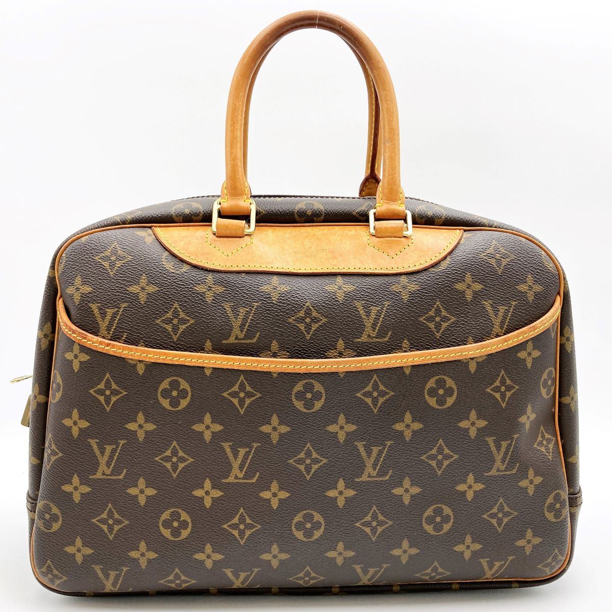 Louis Vuitton M47270 Bowling Vanity (Deauville) Handbag Monogram Brown