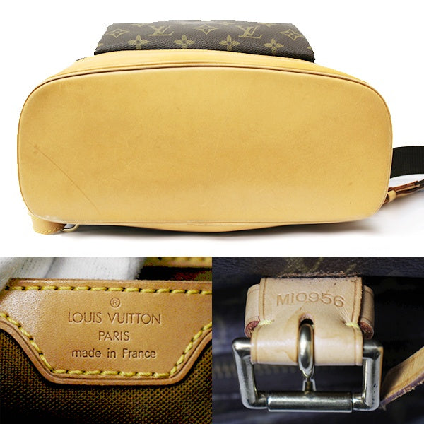 Pre-owned Louis Vuitton M51135/Montsouris Backpack/Daypack in Brown Monogram Canvas.