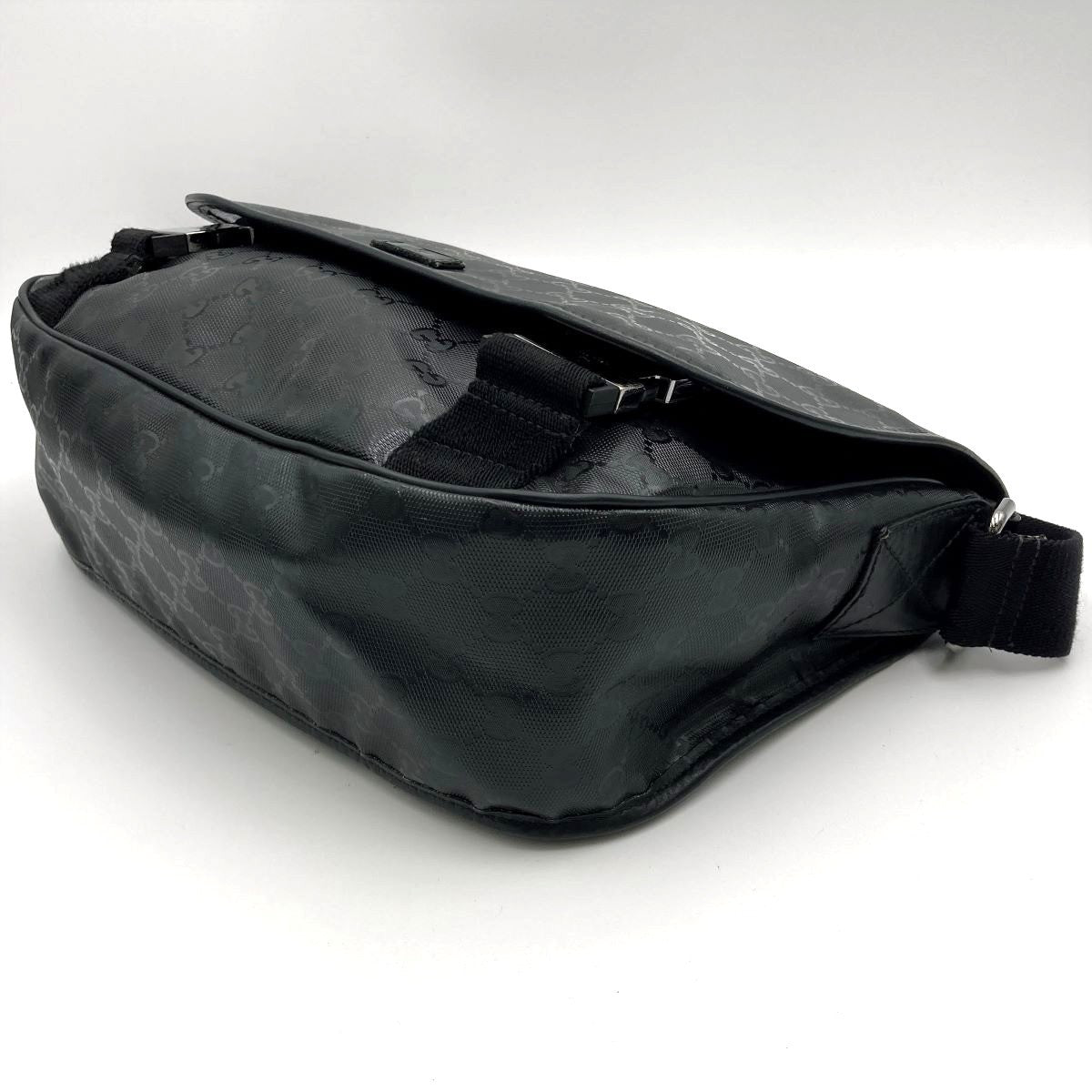 Gucci 201732 Shoulder Bag GG Imprime Black