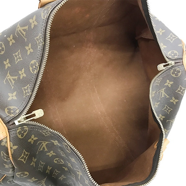 Louis Vuitton M41426/Keepall 50 Boston Bag in Monogram Canvas/Leather Ebene/Brown, Unisex
