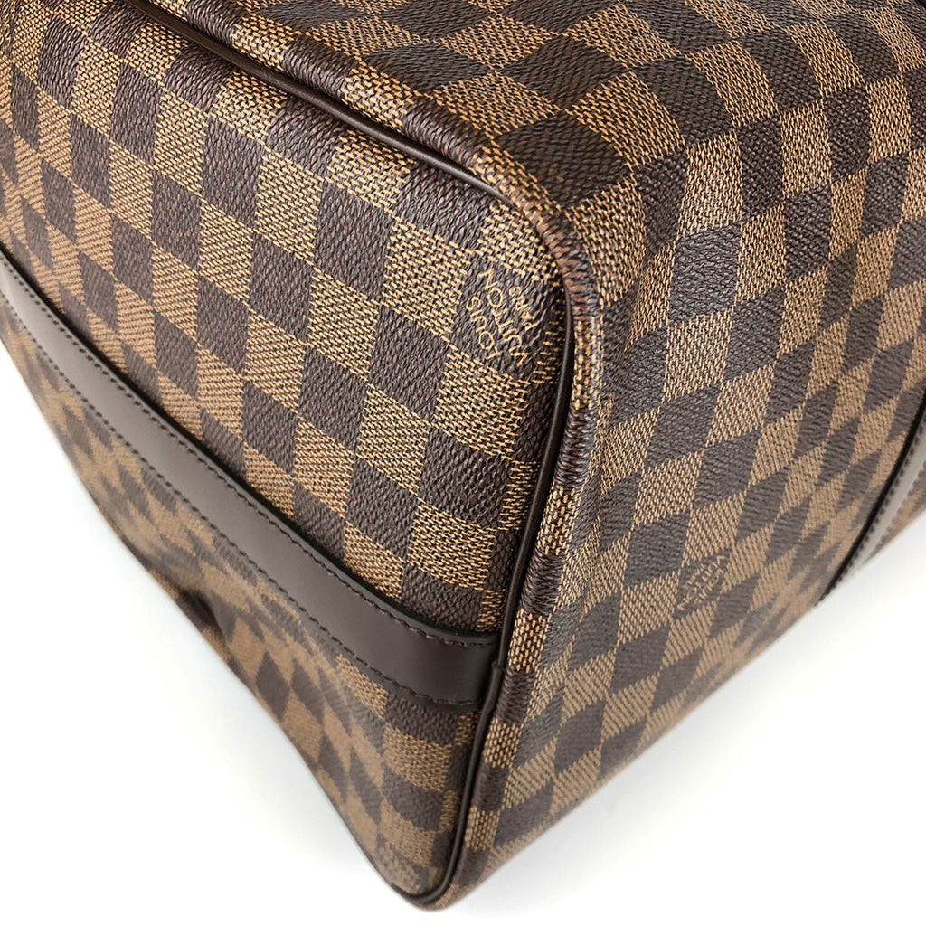 Louis Vuitton Keepall Bandouliere 45 N41428 Boston/Shoulder Bag, 2-Way, Damier Canvas/Leather, Damier Ebene Brown, Travel Bag, Unisex, Women's/Men's