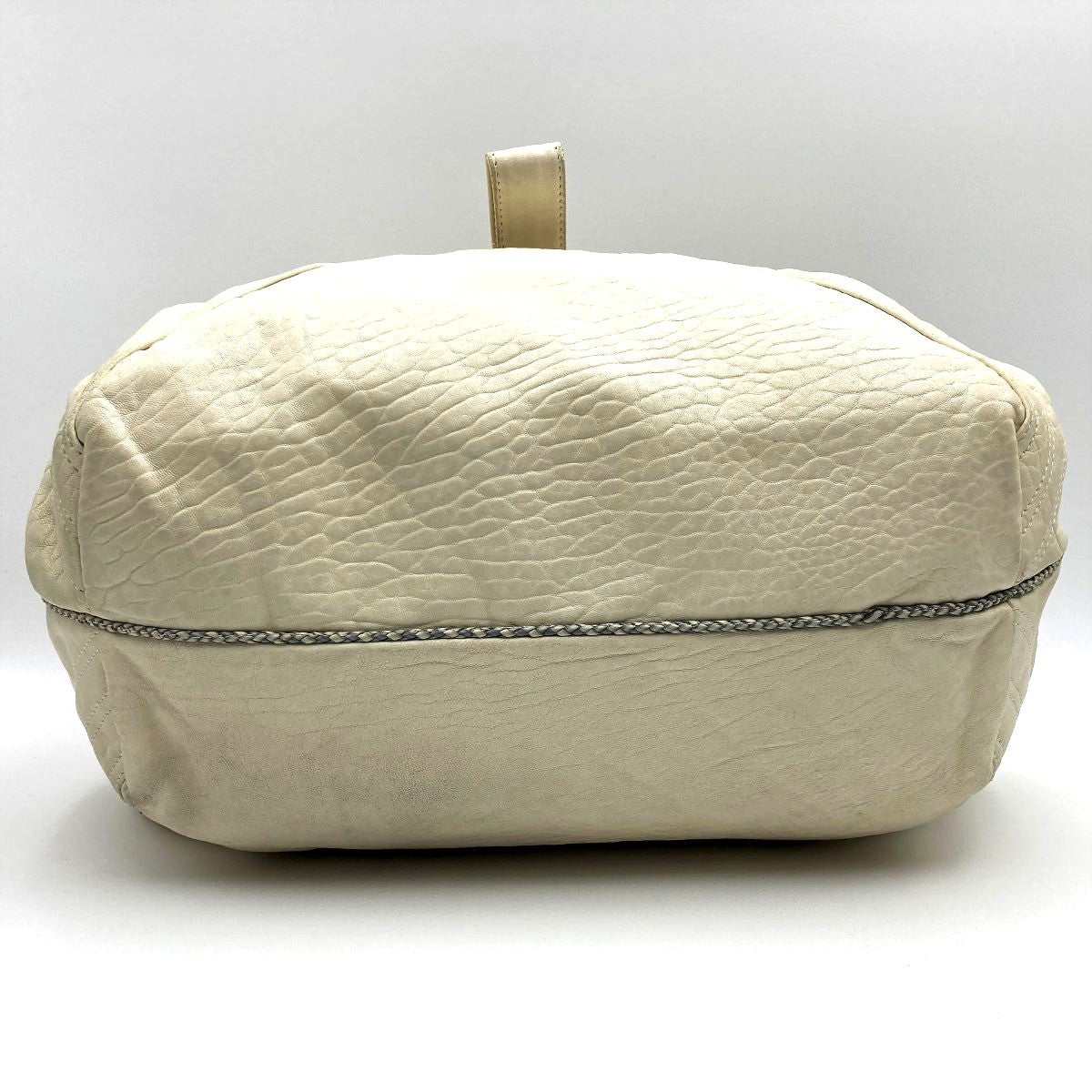 Fendi 8BR511 Spy Bag Handbag in Beige, Ivory, and White