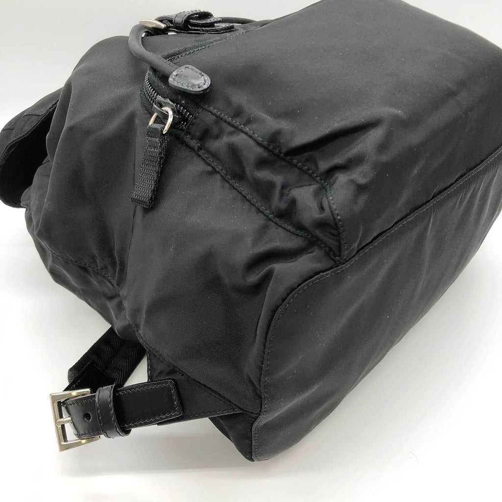 Prada backpack in nylon, black, unisex.