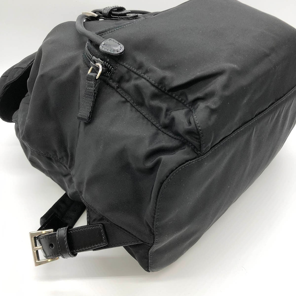 Prada backpack in nylon, black, unisex.