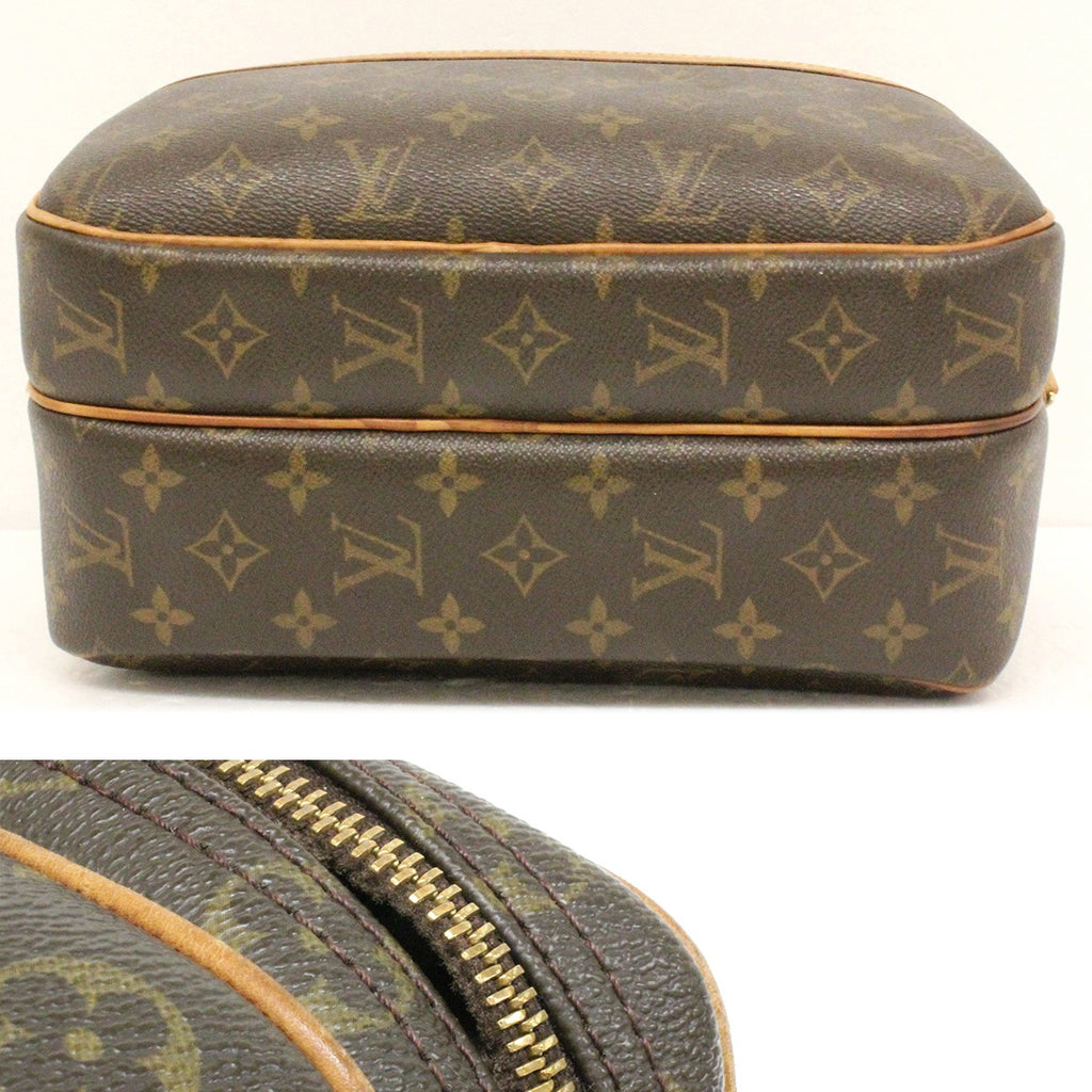 Louis Vuitton M45254 Reporter PM Monogram Shoulder Bag in Brown PVC