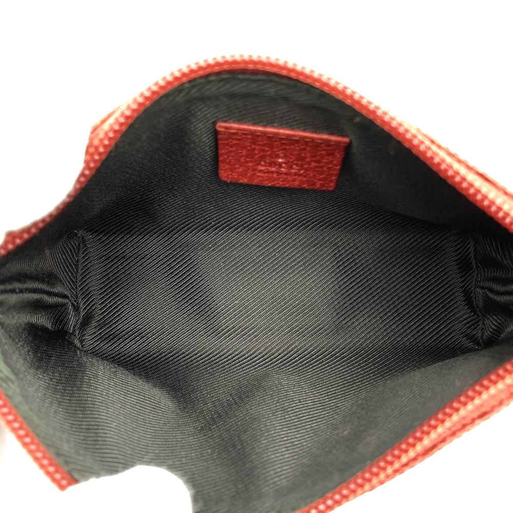Gucci 115237 Pouch, Accessory Case, Makeup Pouch, Cosmetic Case, GG Canvas, Red