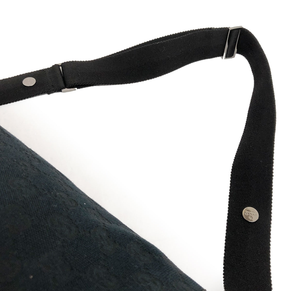 Gucci Mother's Bag, Shoulder Bag, Mom Bag, Black GG Canvas, Stylish, Convenient Pocket, Brand Name 123326