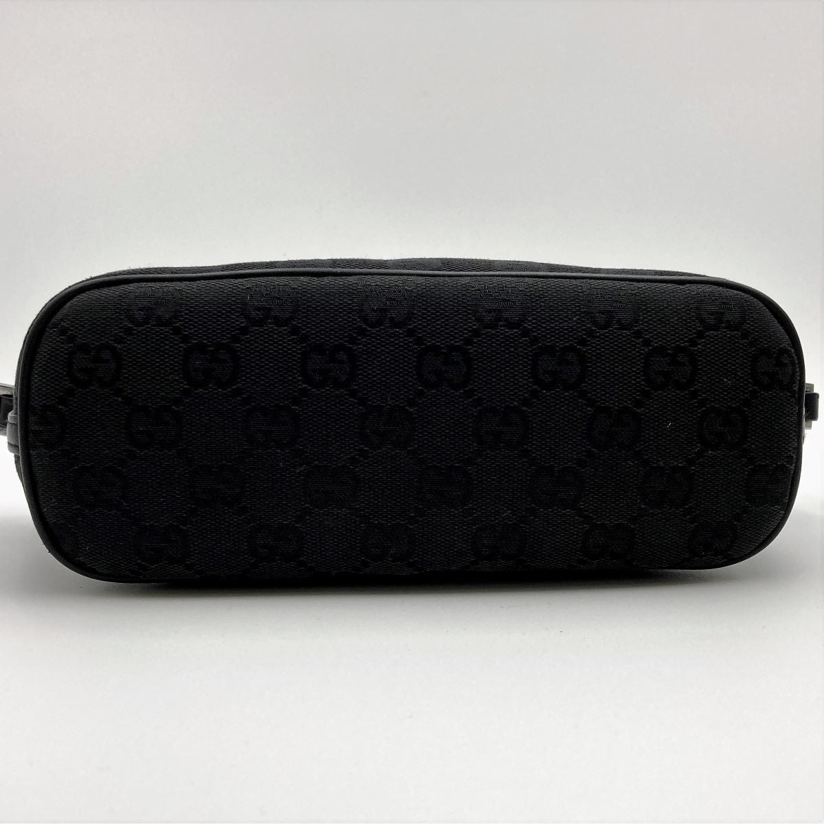 Gucci 07198 Accessory Pouch GG Canvas Black