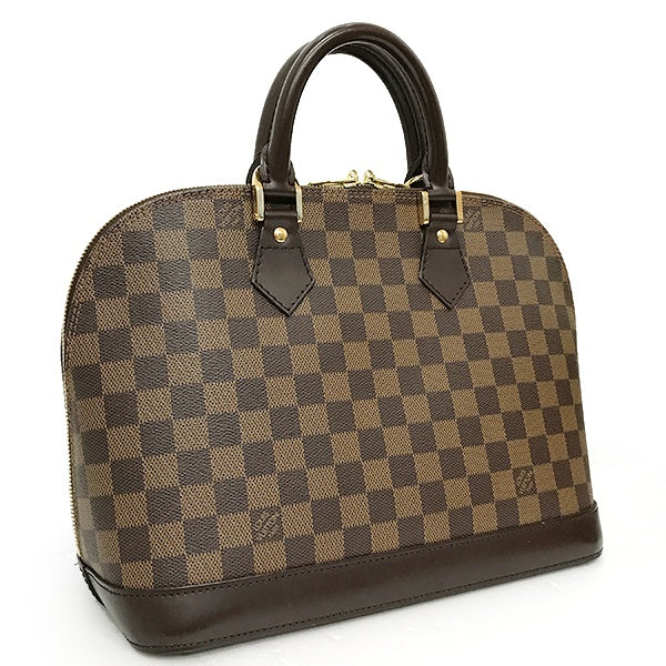 Louis Vuitton N51131/Alma (old) Damier Canvas Handbag Brown Damier LV