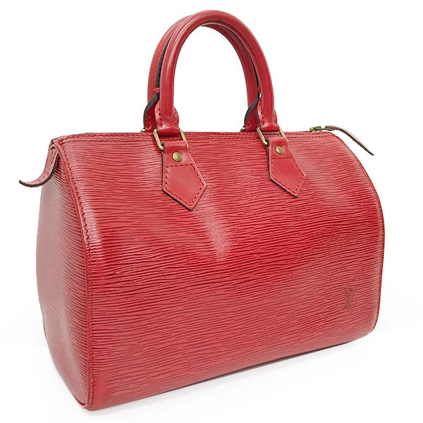 Louis Vuitton M43017 Speedy 25 Epi Leather Handbag, Mini Boston Bag, Castilian Red, Women's