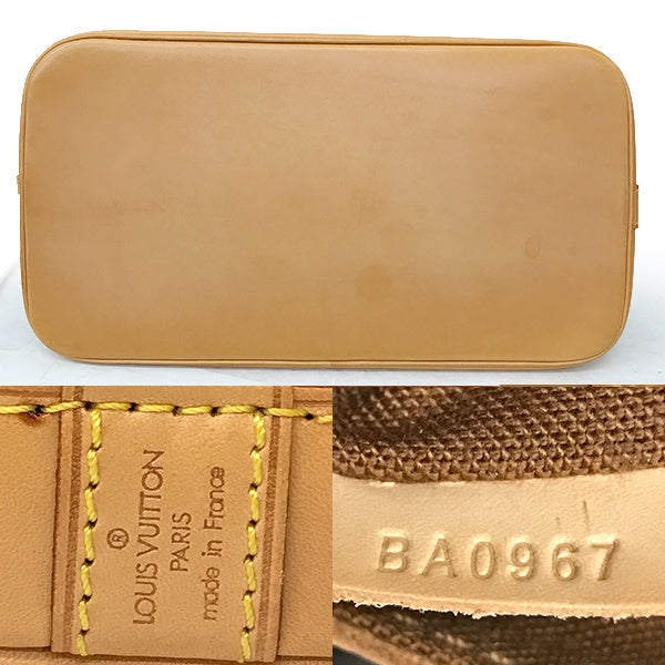 Louis Vuitton M51130/Alma (old) Monogram Handbag in Brown Monogram Canvas