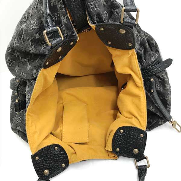 Louis Vuitton M95510/Monogram Denim XL Monogram Denim Shoulder Bag Black One-Shoulder Monogram Denim