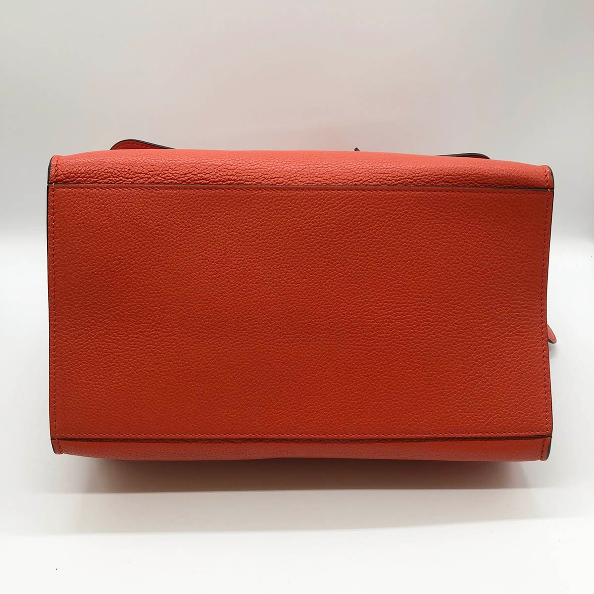Celine Trapeze Medium 2-Way Handbag/Shoulder Bag Leather Red/Orange