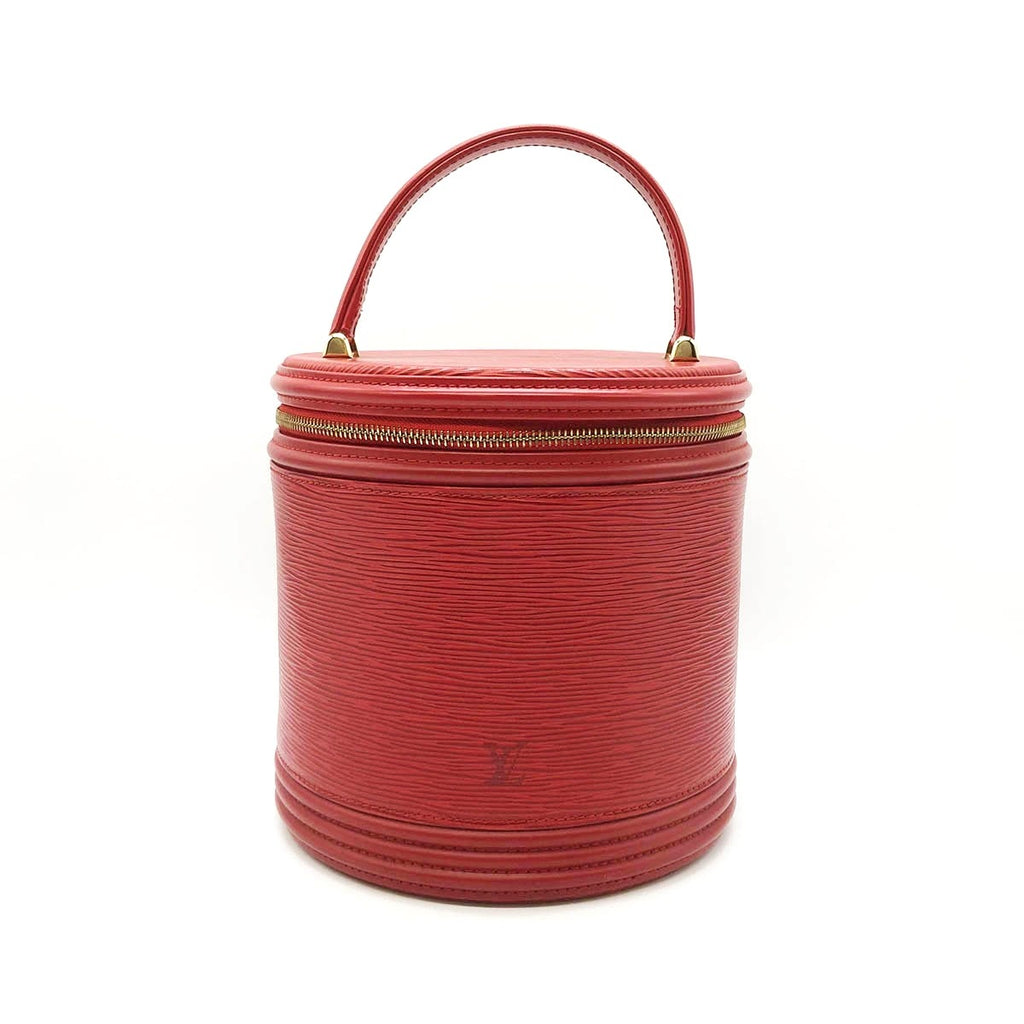 Louis Vuitton M48037 Cannes Epi Vanity Bag in Castilian Red
