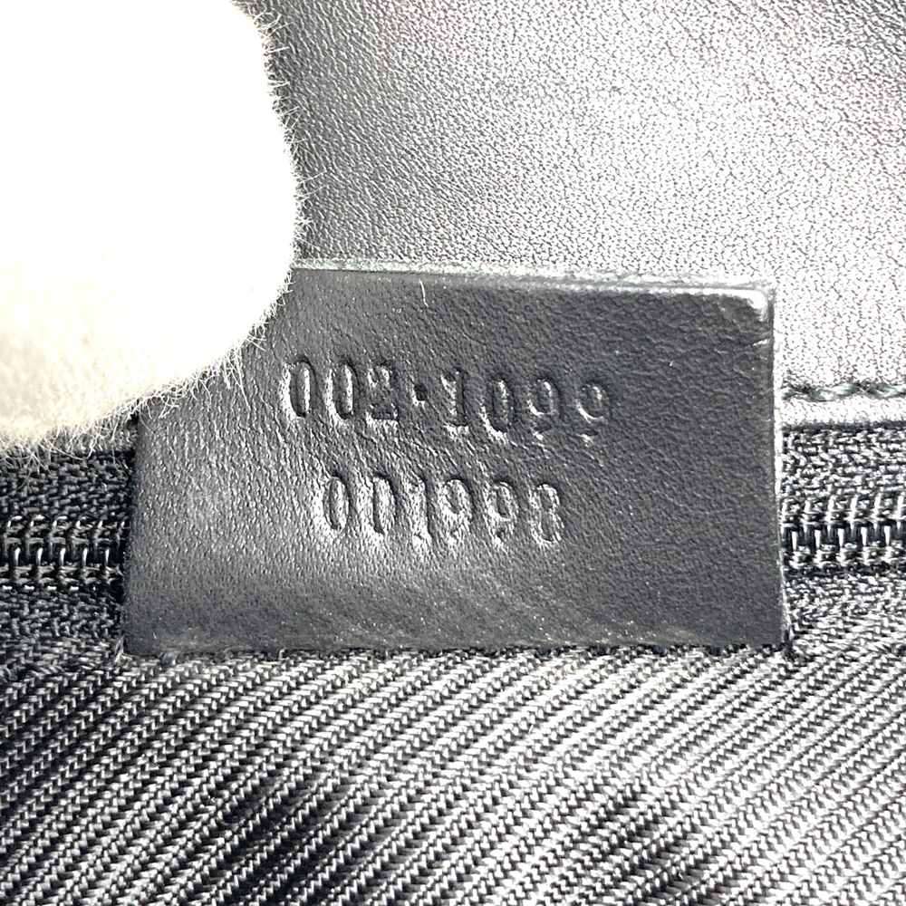 Gucci 002 1099 Small Tote Bag in Black GG Canvas/Leather, High-End Brand