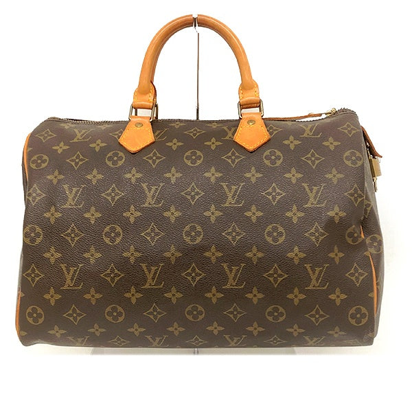 Louis Vuitton M41524 Speedy 35 Monogram Mini Boston Bag, Brown