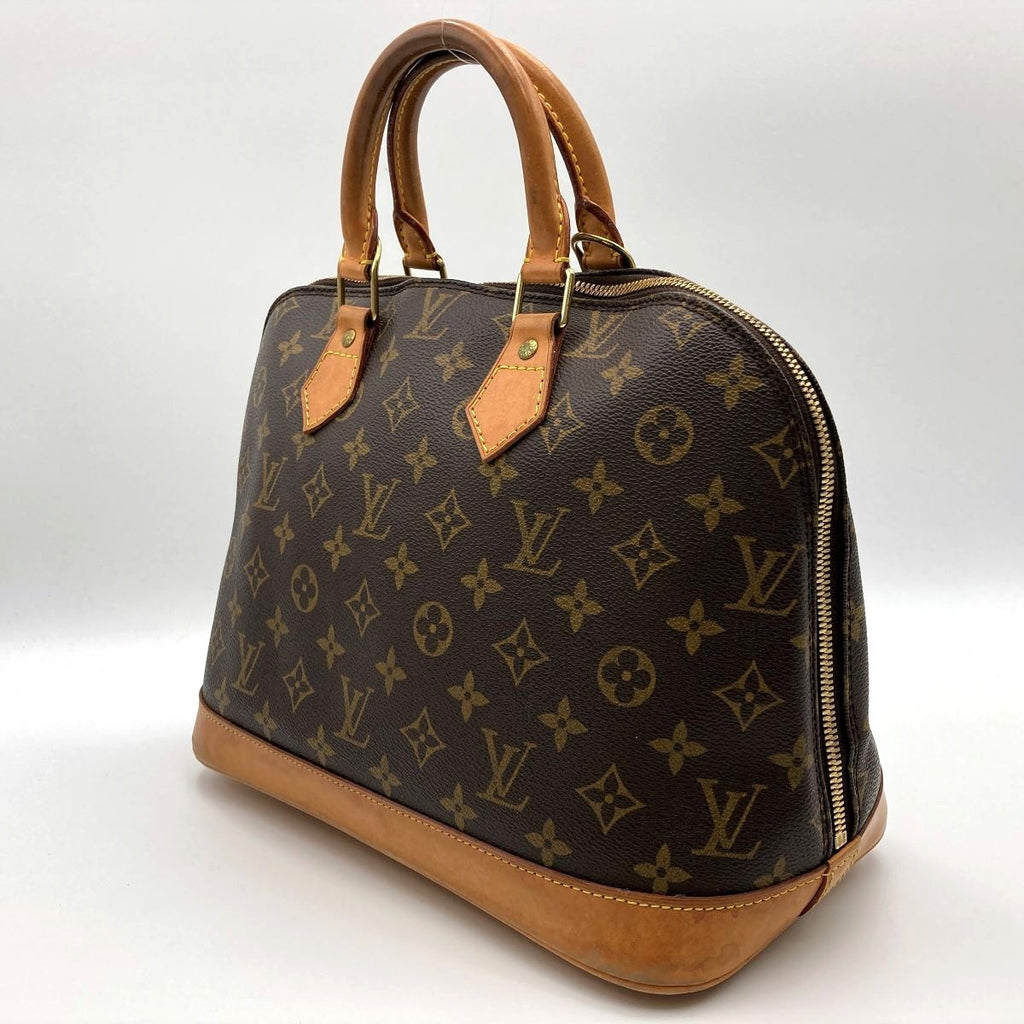 Louis Vuitton M51130 Alma Handbag Monogram Canvas Brown
